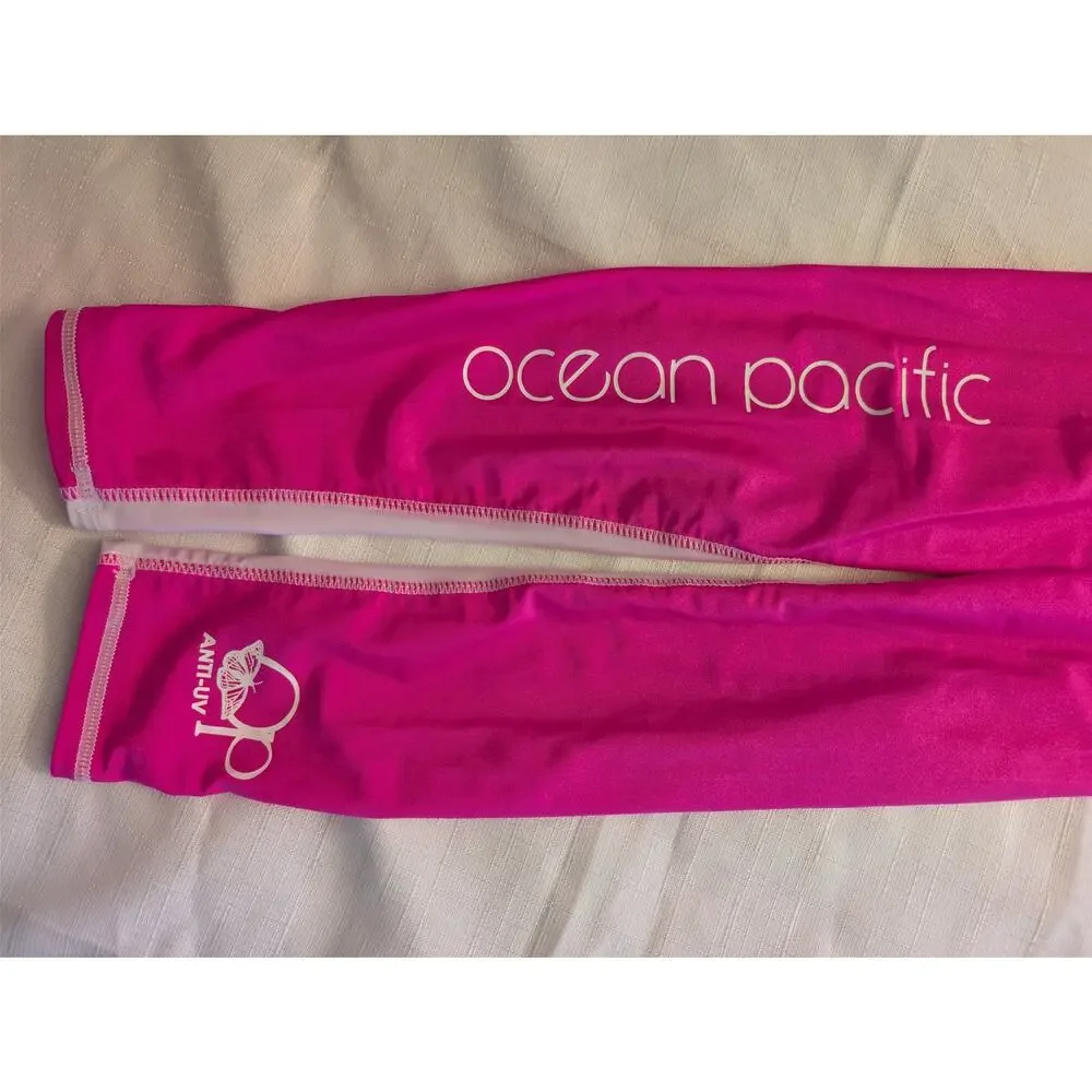 Ocean Pacific Girls Long Sleeve Swim Shirt XL